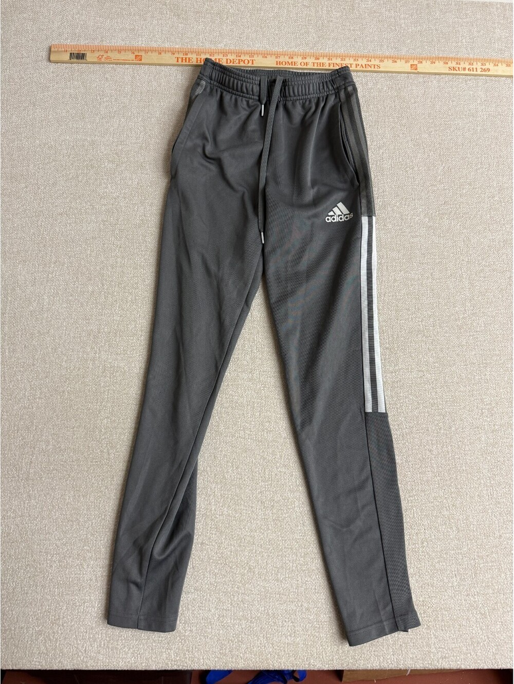 Adidas Primegreen Gray Track Pants Joggers Athletic Pants Womens Size XS